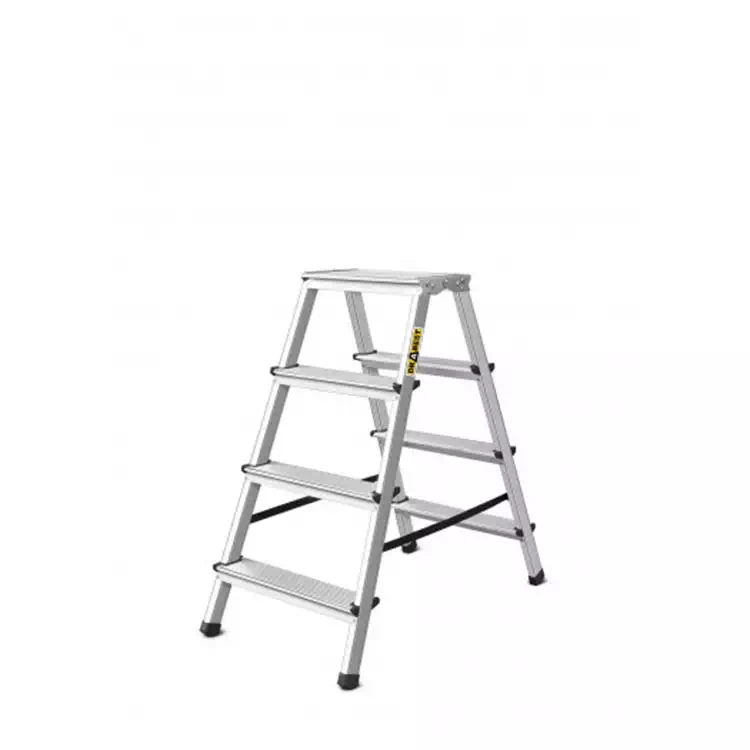 Aluminijasta dvojna lestev (nosilnost 125 kg) - 2x4 sopnici