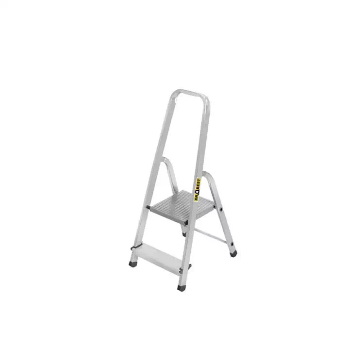 Gospodinjska aluminijasta lestev (nosilnost 125 kg) - 2 stopnici