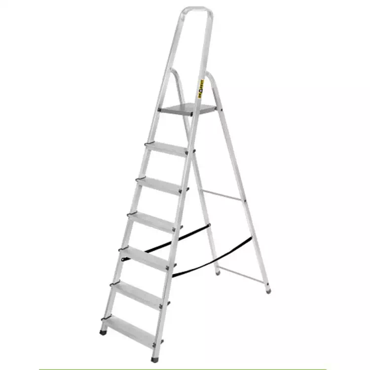 Gospodinjska aluminijasta lestev (nosilnost 125 kg) - 7 stopnici