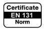 Certifikat EN 131