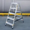 Aluminijske ljestve duple - 2x5 gazišta