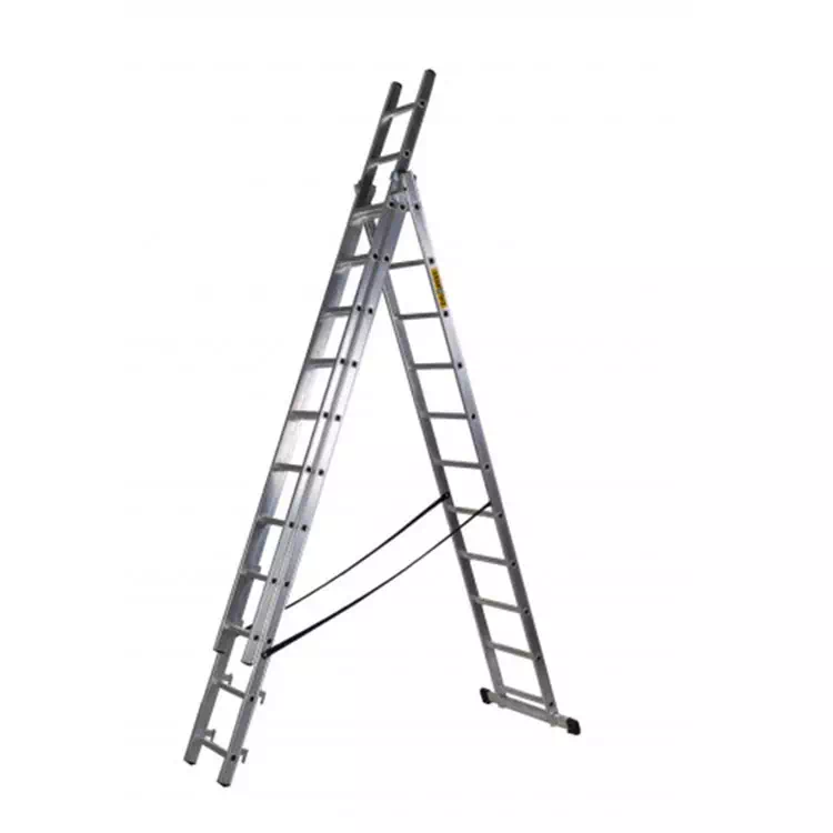 Trodelna profesionalna aluminijasta lestev - 11 stopnic