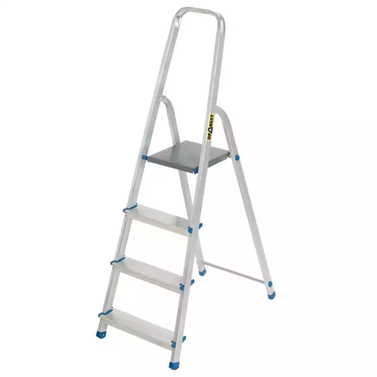 Gospodinjska aluminijasta lestev (nosilnost 150 kg) - 4 stopnici
