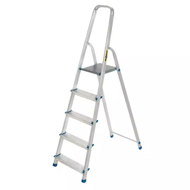 Gospodinjska aluminijasta lestev (nosilnost 150 kg) - 5 stopnici