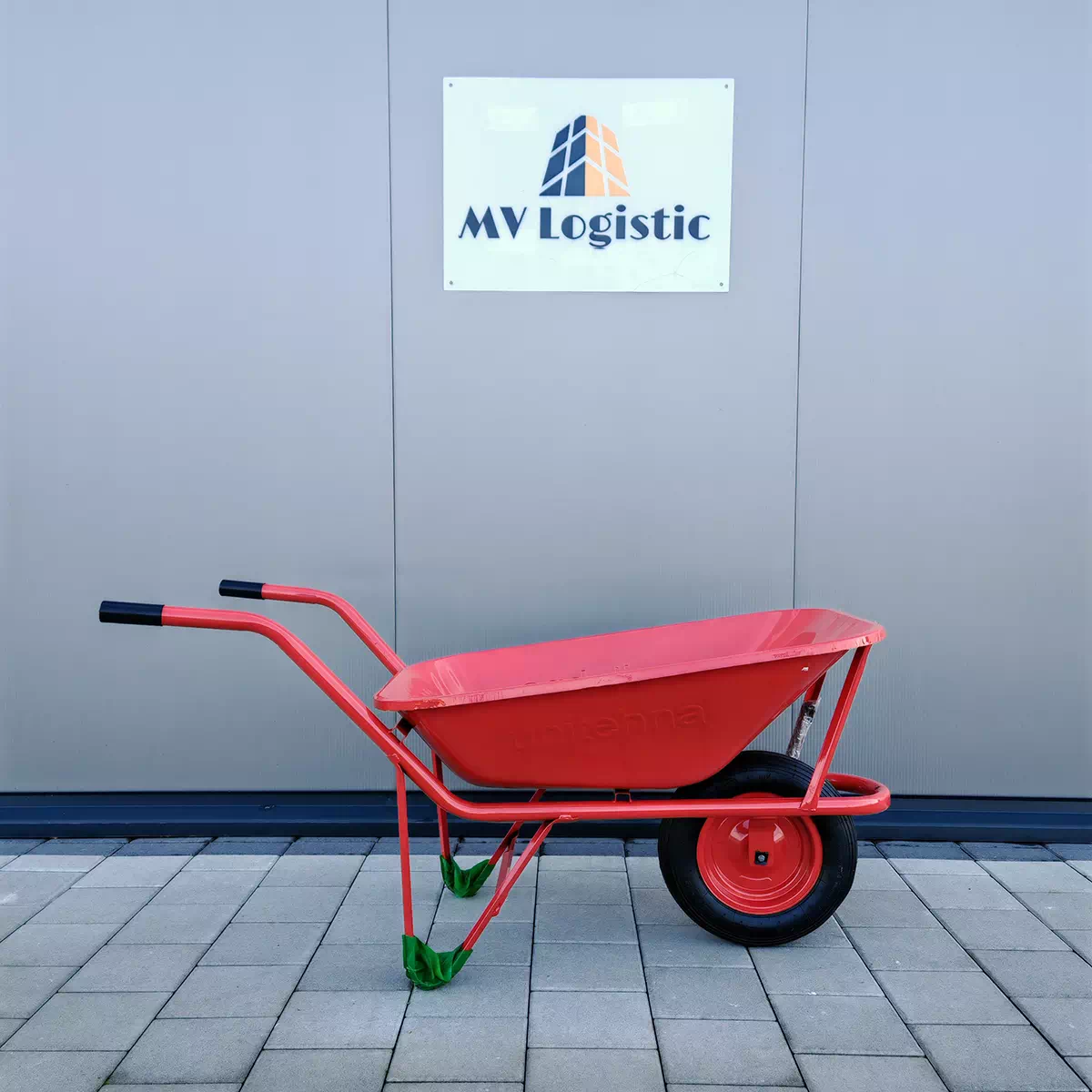 Građevinska kolica varena - crvena