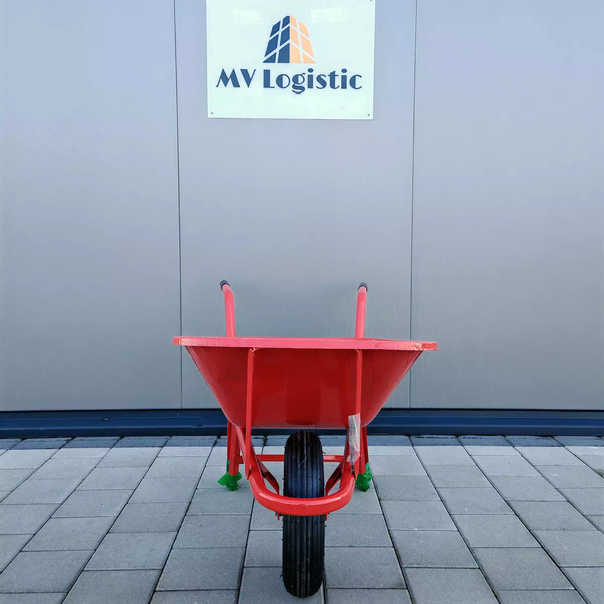 Građevinska kolica varena - crvena