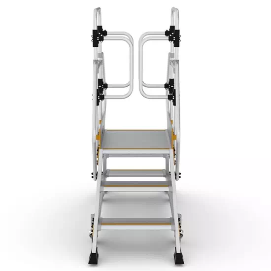 LEXOR – Obostrane industrijske platforme s opružnim kotačima, radna visina 2,7 m