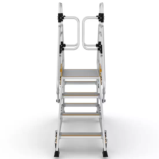 LEXOR – Obostrane industrijske platforme s opružnim kotačima, radna visina 3,0 m