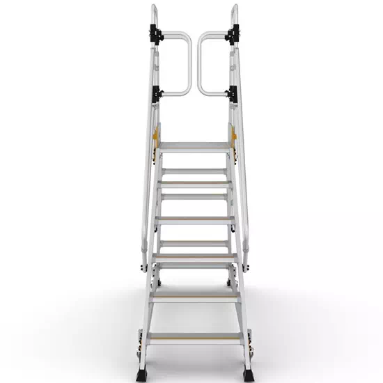 LEXOR – Obostrane industrijske platforme s opružnim kotačima, radna visina 3,5 m