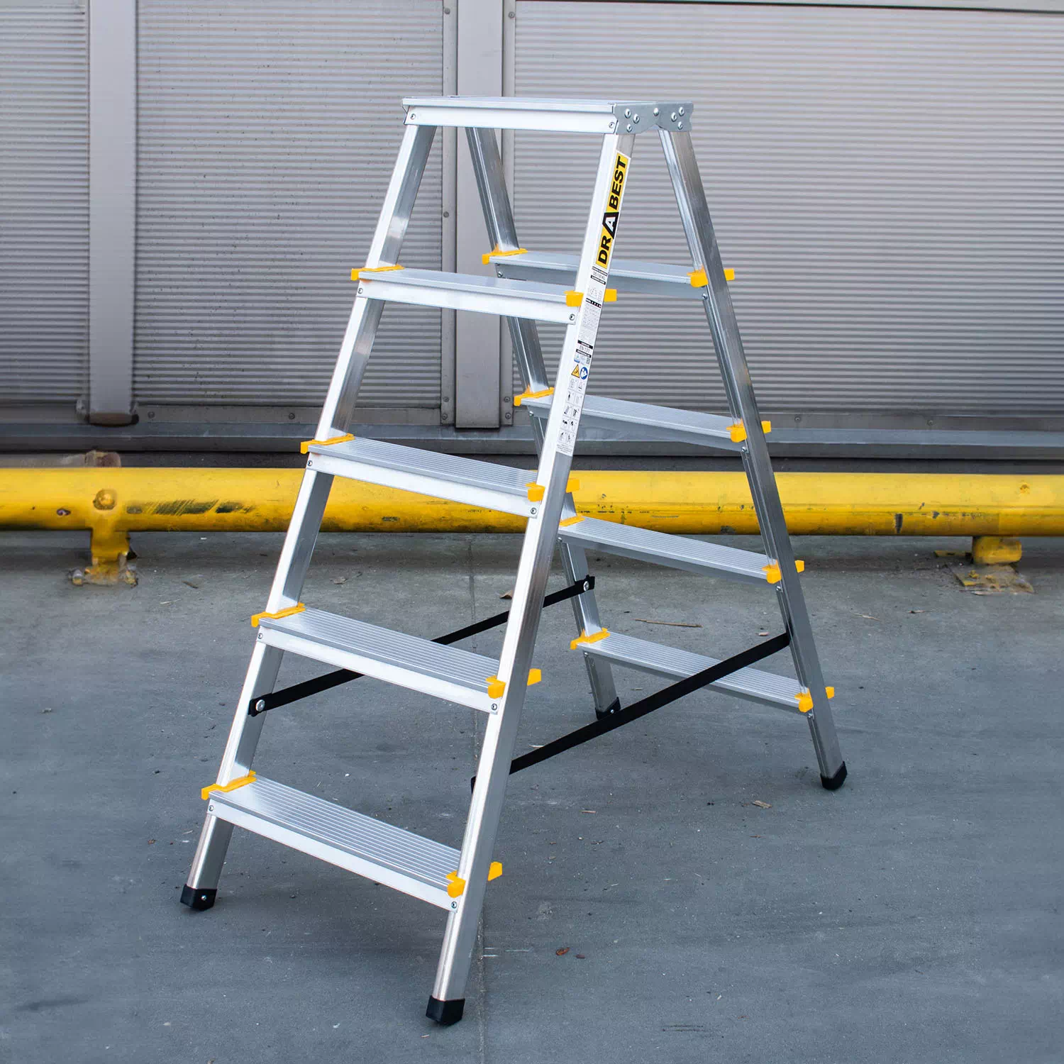 Aluminijske ljestve duple - 2x5 gazišta