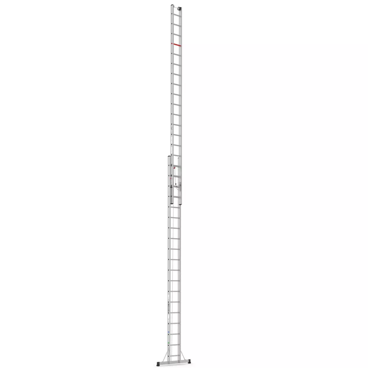 Dvodijelne ljestve na izvlačenje pomoću užeta 2x19 gazišta