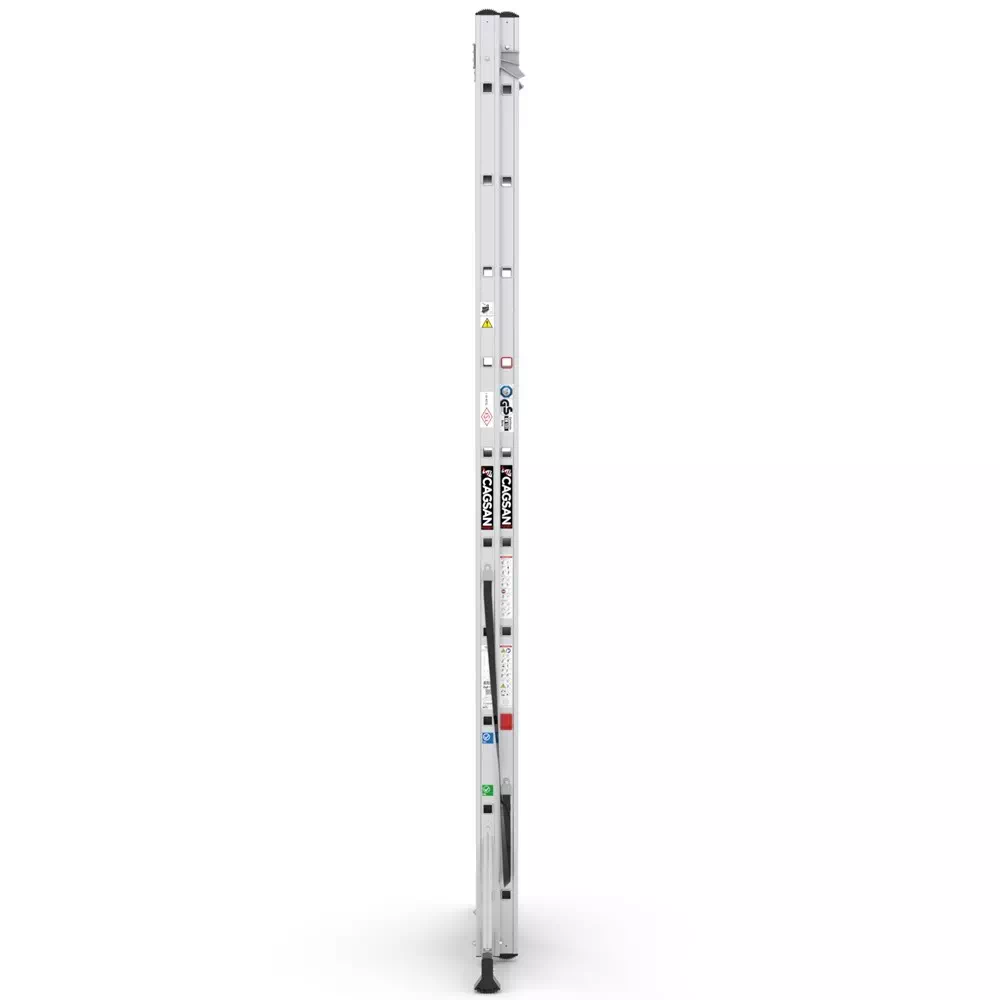 Aluminijske dvodijelne kombinirane ljestve - 2x10 gazišta