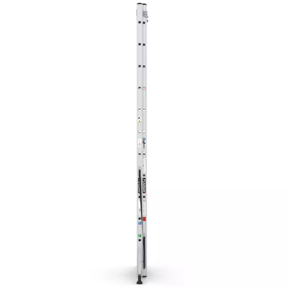 Aluminijske dvodijelne kombinirane ljestve - 2x12 gazišta