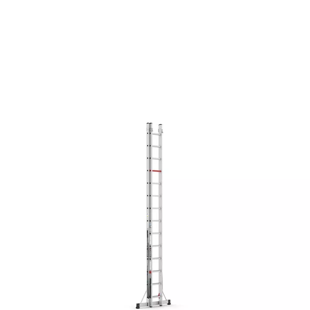 Aluminijske dvodijelne kombinirane ljestve - 2x14 gazišta