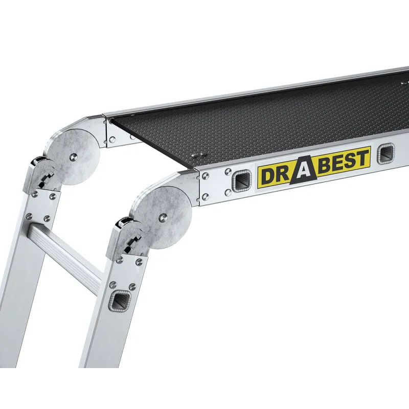 Aluminijske ljestve multifunkcionalne s platformom - 4x3 gazišta