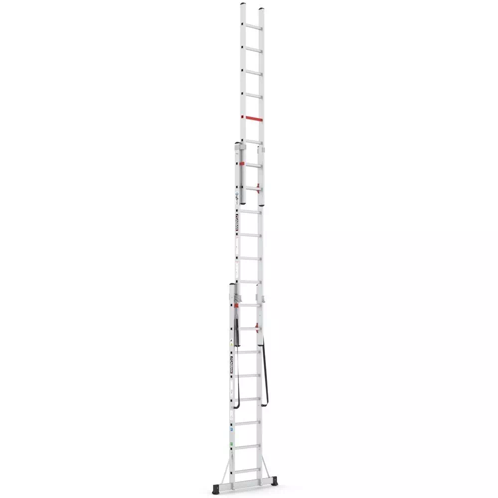 Aluminijske ljestve profesionalne trodijelne - 3x8 gazišta