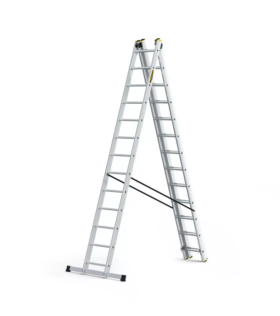 Aluminijske ljestve profesionalne trodijelne - 13 gazišta