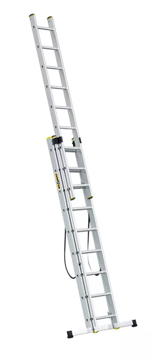 Aluminijske ljestve profesionalne trodijelne - 9 gazišta