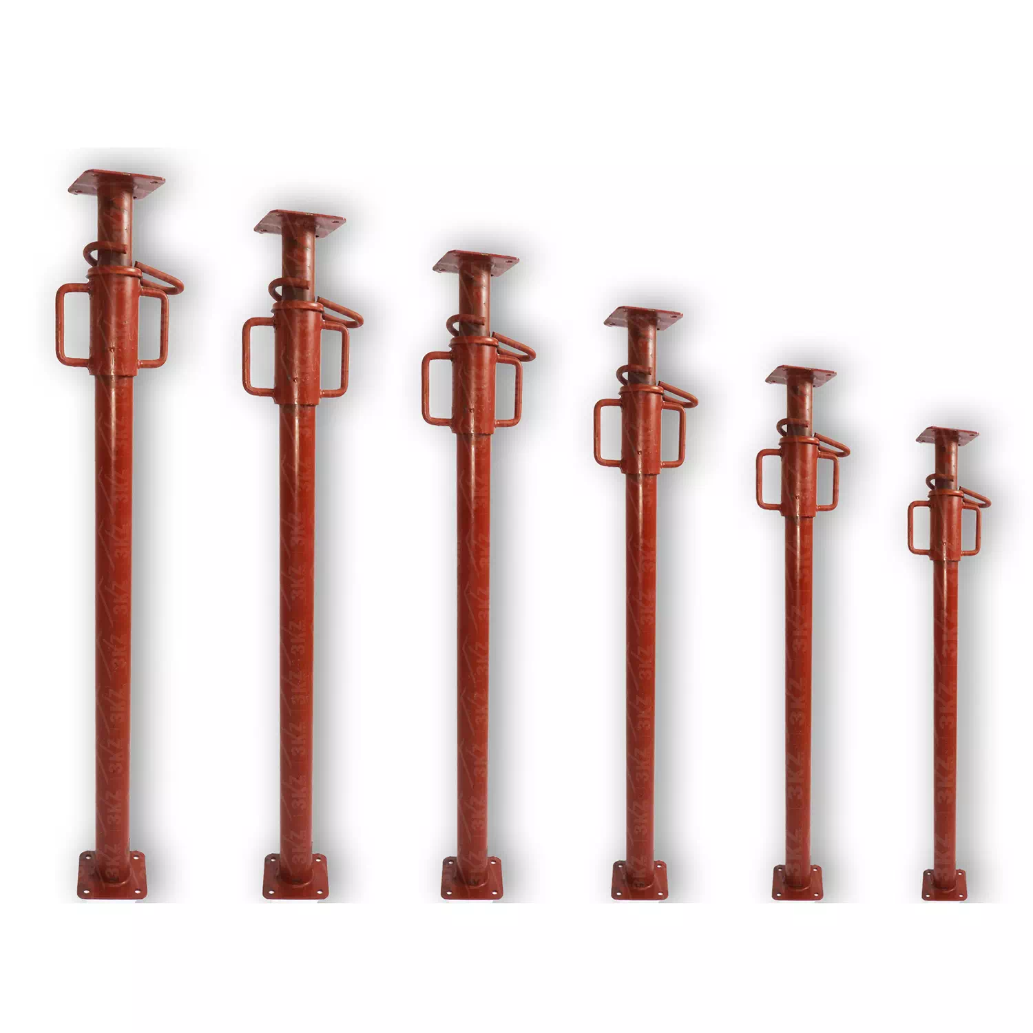 Podupirač bojani s ravnom pločom 200 - 360 cm